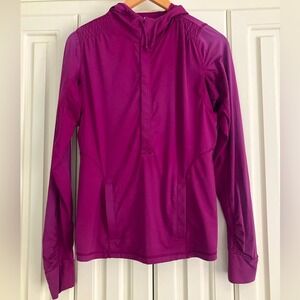 Athleta Magenta Hooded Pullover